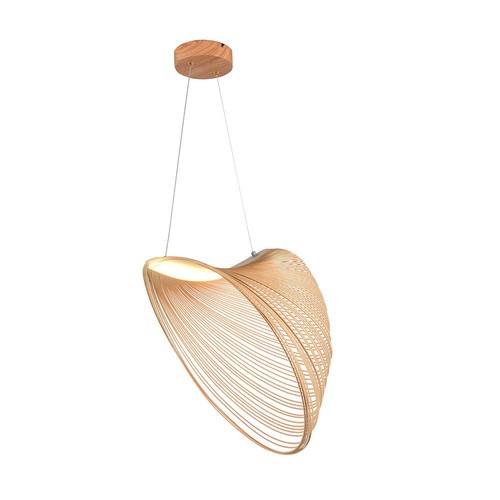 LED Designer Hanglamp - 3000K, Houtkleur, Huis