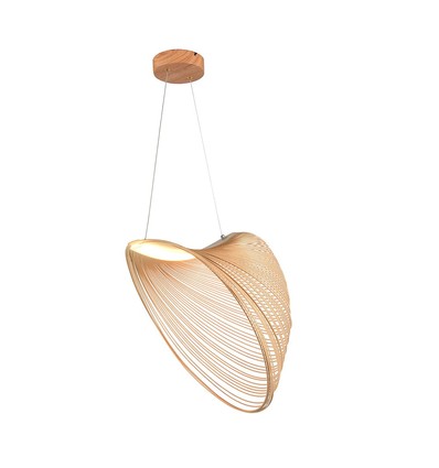 LED Designer Hanglamp - 3000K, Houtkleur, Huis