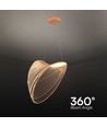 LED Designer Hanglamp - 3000K, Houtkleur, Huis