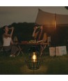 Hangende LED lantaarn op zonne-energie, 0,5W - Zwart metaal, vintage design, 2700K, IP44, 1.2V oplaadbaar, met hengsel