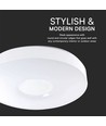 60W LED designer plafondlamp met afstandsbediening - 6000lm, dimbaar, 3-in-1 CCT, witte cover
