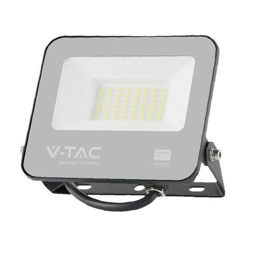 30W LED breedstraler, Samsung LED chip - Zwart, 3000K, 1m snoer, IP65 outdoor