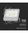 30W LED breedstraler, Samsung LED chip - Zwart, 3000K, 1m snoer, IP65 outdoor