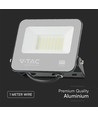 30W LED breedstraler, Samsung LED chip - Zwart, 3000K, 1m snoer, IP65 outdoor