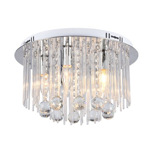LED Designer Plafondlamp - Kristallen Lamp, Helder, Fitting E14