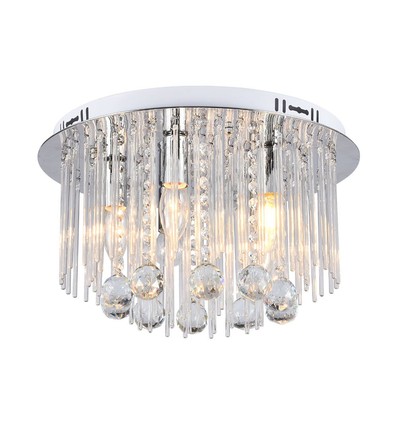 LED Designer Plafondlamp - Kristallen Lamp, Helder, Fitting E14