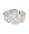Ø60cm LED Designer kristallen plafondlamp - E14 fitting, helder glas, IP20 binnen