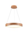 25W LED designer hanglamp in hout - Ø50cm, 3000K, witte behuizing, incl. lichtbron