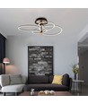 36W LED designer pendellamp - 4150lm, 3000K, goud en zwart, plafondlamp