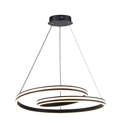 60cm 40W designer pendellamp - 120lm/W, zwart, verstelbare hoogte, metaal, incl. lichtbron