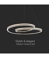 60cm 40W designer pendellamp - 120lm/W, zwart, verstelbare hoogte, metaal, incl. lichtbron
