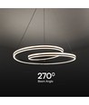 60cm 40W designer pendellamp - 120lm/W, zwart, verstelbare hoogte, metaal, incl. lichtbron