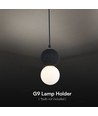 LED Designer Hanglamp G9 - Zwart + Wit Huis