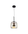 6W Designer LED hanglamp - 750lm, metaal en glas, Ø23cm, in hoogte verstelbaar, incl. lichtbron