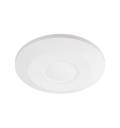 360° aanwezigheidssensor voor plafond - IP65, 3m bereik, wit, instelbare timer en lux