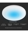 360° aanwezigheidssensor voor plafond - IP65, 3m bereik, wit, instelbare timer en lux