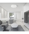 60W Designer Domelight plafondlamp - Ø49cm, 6000lm, dimbaar, incl. afstandsbediening, honingraat cover