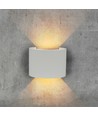 5W LED wandlamp met up/down licht - IP65 buiten, grijs, rond, 4000K, incl. lichtbron