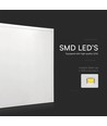 60x60 LED paneel, 36W - 120lm/W, IP65, flicker free, wit frame