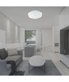 40W LED Designer Dome plafondlamp - 4000lm, 3-in-1 CCT, dimbaar, incl. afstandsbediening, bloemenpatroon