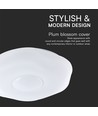 40W LED Designer Dome plafondlamp - 4000lm, 3-in-1 CCT, dimbaar, incl. afstandsbediening, bloemenpatroon