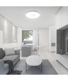 LED Designer Koepellamp - 20W/40W/20W, Afstandsbediening, Victory Wit Kapje, Dimbaar