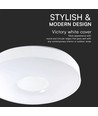 LED Designer Koepellamp - 20W/40W/20W, Afstandsbediening, Victory Wit Kapje, Dimbaar