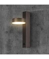 8W wandlamp met USB - 3000K, zwart, incl. lichtbron