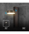 8W wandlamp met USB - 3000K, zwart, incl. lichtbron