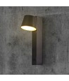 8W LED wandlamp met USB - 3000K, 900lm, IP20, zwart, draaibaar, binnen, incl. lichtbron