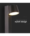 8W LED wandlamp met USB - 3000K, 900lm, IP20, zwart, draaibaar, binnen, incl. lichtbron