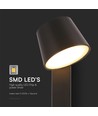 8W LED wandlamp met USB - 3000K, 900lm, IP20, zwart, draaibaar, binnen, incl. lichtbron