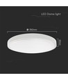 36W LED plafondlamp met Samsung chip - Ø35cm, IP44, witte rand, 3820lm