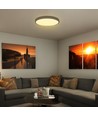 36W LED plafondlamp - IP44, Ø35cm, zwarte rand, Samsung LED chip