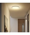 36W LED sensorlamp - Ø42cm, IP44, witte rand, Samsung Chip, ingebouwde microgolfsensor
