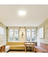 36W LED sensorlamp - IP44, 42 x 42cm, Samsung LED Chip, witte rand, afstandsbediening, ingebouwde sensor, incl. lichtbron
