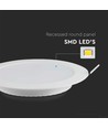 18W Inbouwpaneel - Achterverlicht, Samsung Chip, 3000K, Rond
