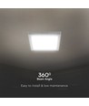 6W vierkant LED opbouwpanel - Samsung LED chip, 660lm, 12x12cm