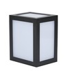 12W LED Wandlamp - 3000K, Zwarte behuizing
