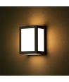 12W LED Wandlamp - 3000K, Zwarte behuizing