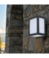 12W LED Wandlamp - 3000K, Zwarte behuizing