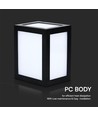 12W LED Wandlamp - 3000K, Zwarte behuizing