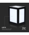 12W LED Wandlamp - 3000K, Zwarte behuizing