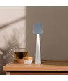 2W-3W oplaadbare LED tafellamp - Ø8cm, 3-staps dimbaar, wit, incl. USB-kabel