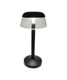 3W LED oplaadbare tafellamp, zwart - Ø13cm, 3-staps dimbaar, 3-in-1 CCT, incl. USB-C kabel