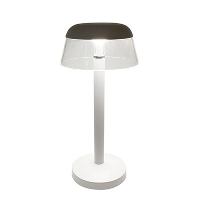3W oplaadbare LED tafellamp - Ø13cm, 3-staps dimbaar, CCT, wit, incl. USB-kabel