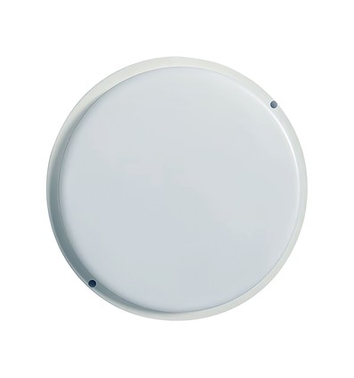 24W Buiten wand-/plafondlamp - IP54, Ø24cm, Hoogte 3,8cm, schotlamp
