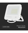 50W LED-breedstraler - IP65, wit, werklamp, Samsung-chip, 6500K, grijs gematteerd glas