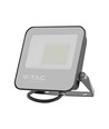 50W LED-breedstraler - 160lm/W, 4000K, Zwarte behuizing, grijs