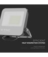 50W LED-breedstraler - 160lm/W, 4000K, Zwarte behuizing, grijs